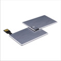Movimentação personalizada do flash de USB do cartão de alumínio para presentes do VIP